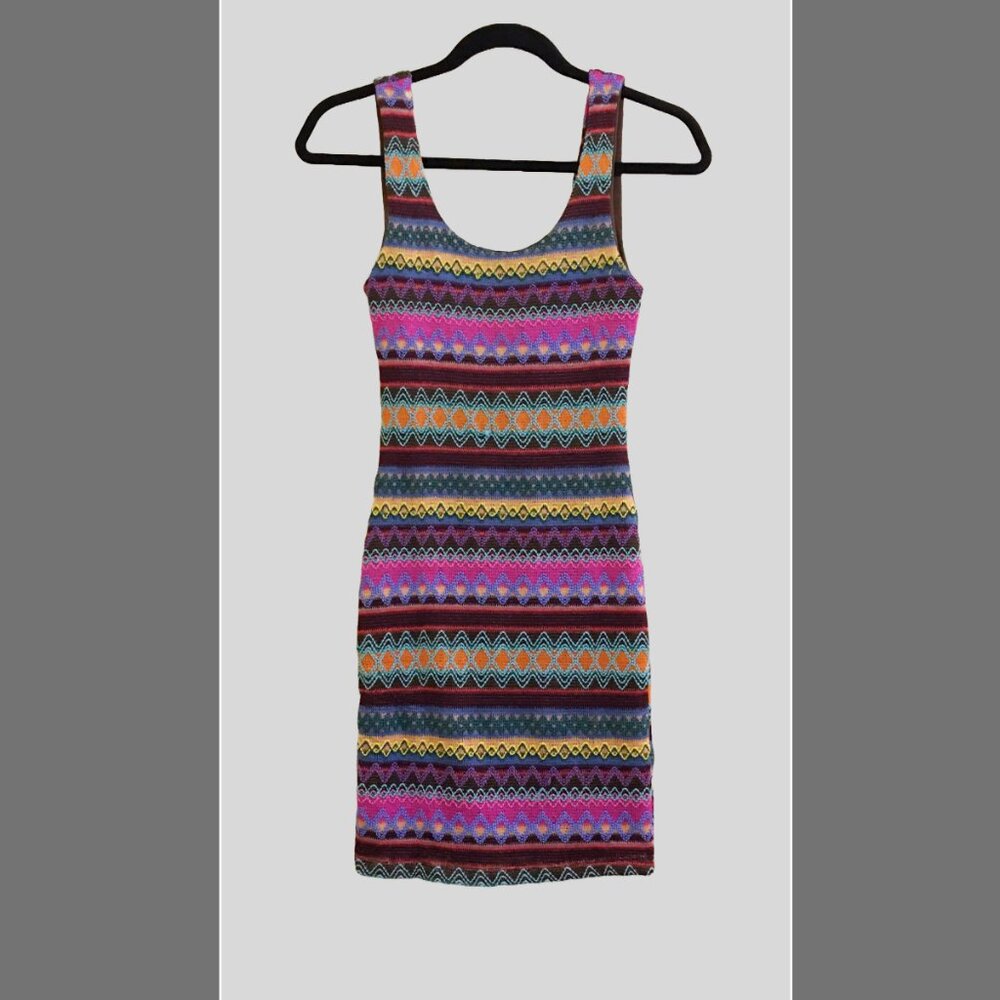 ESTAM Multicolor Knit Dress, Sz S